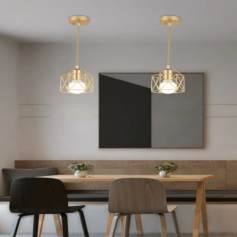 suspension moderne en fer pour décoration intérieure élégante