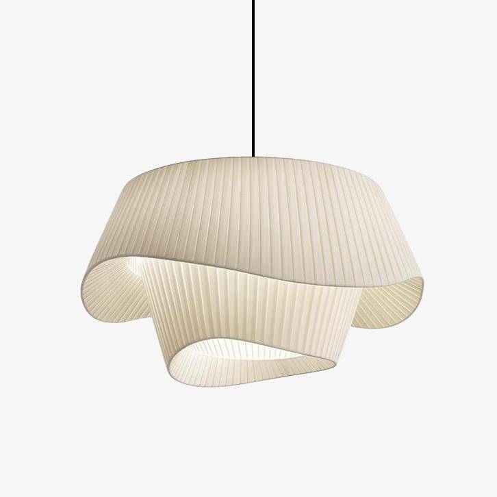 Suspension design à LED blanche style Fabric