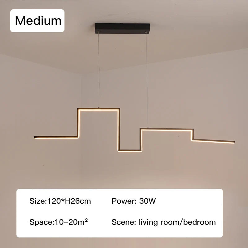 suspension led moderne design artistique pour intérieur