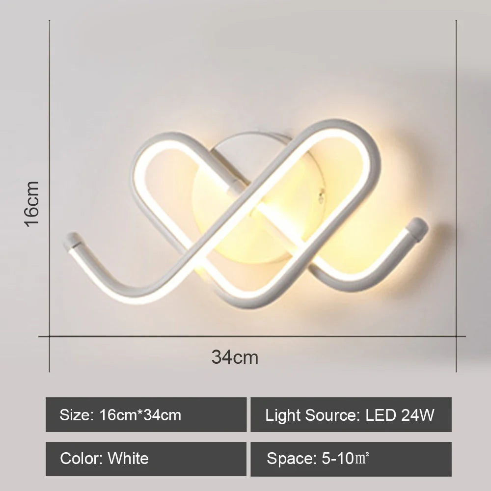 applique murale led acrylique intérieur blanc chaud froid