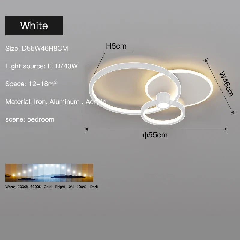 plafonnier led moderne design rectangulaire minimaliste lumineux