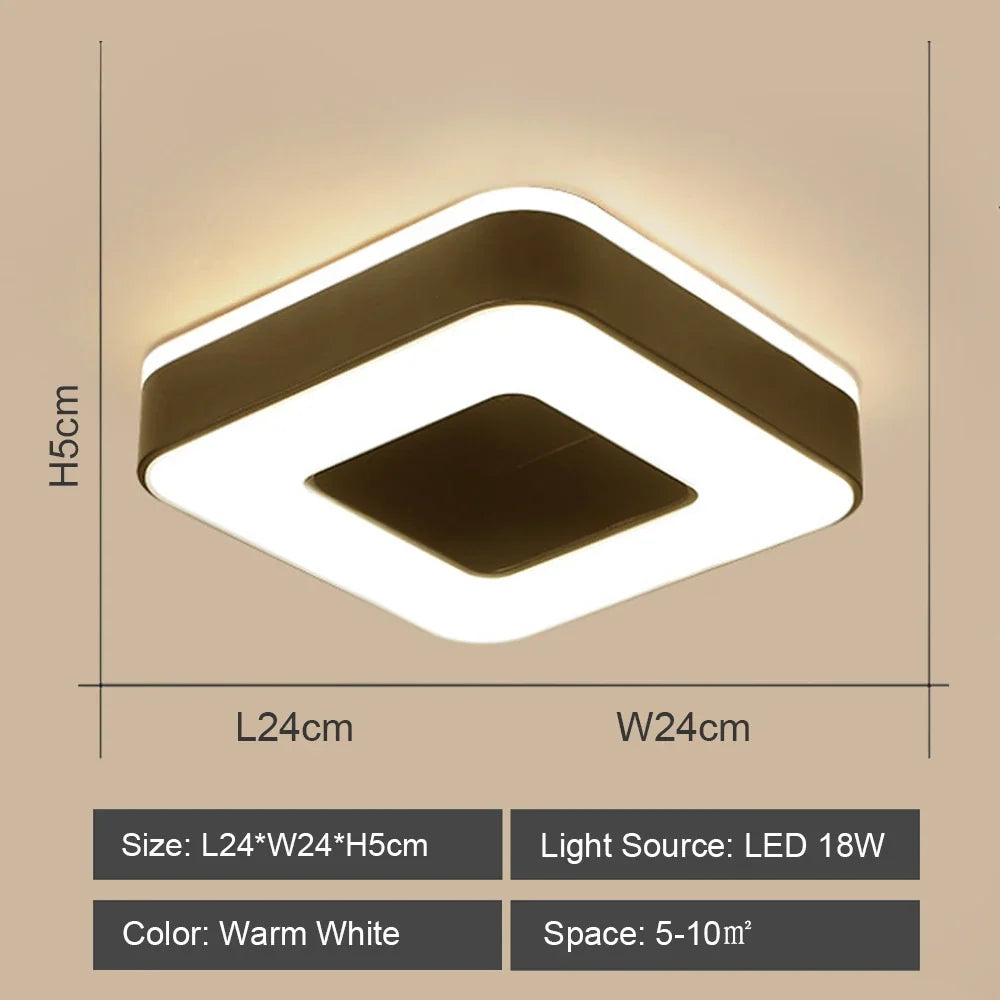 plafonnier led moderne allée intérieur surface décoratif chambre salon couloir balcon