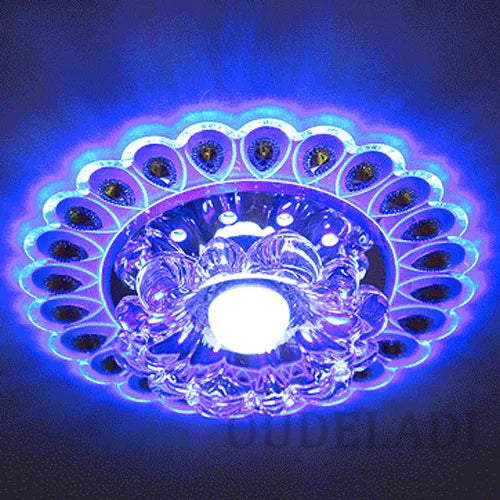 Moderne Cristal Verre LED Plafonnier Spot Couloir Couloir Allée Porche Plafond Encastré Décor À La Maison Luminaire