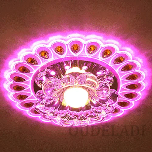Moderne Cristal Verre LED Plafonnier Spot Couloir Couloir Allée Porche Plafond Encastré Décor À La Maison Luminaire