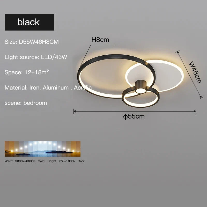 plafonnier led moderne design rectangulaire minimaliste lumineux
