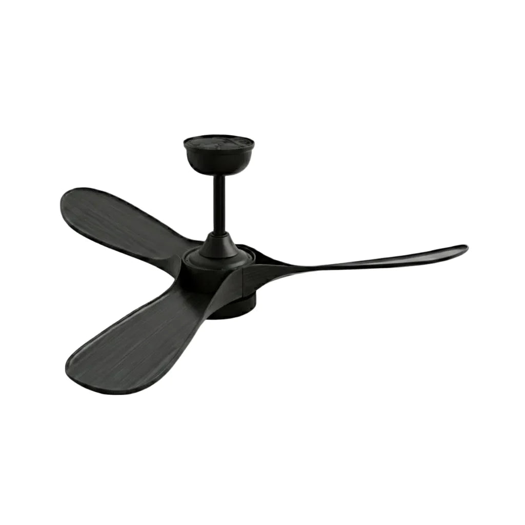 Ventilateur de plafond LED entièrement noir à trois pales — Anémone