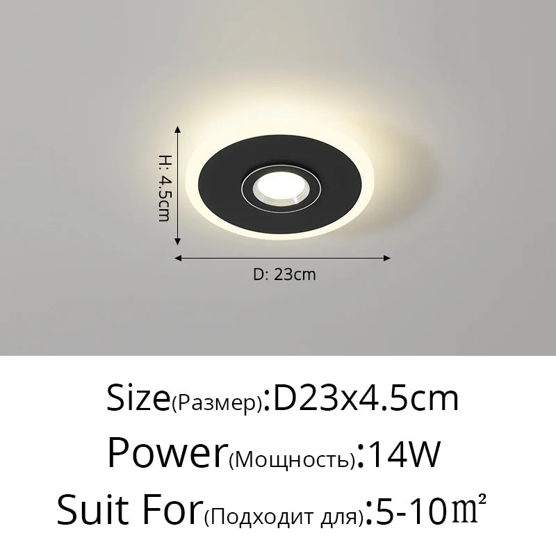 Plafonnier Acrylique LED à spots