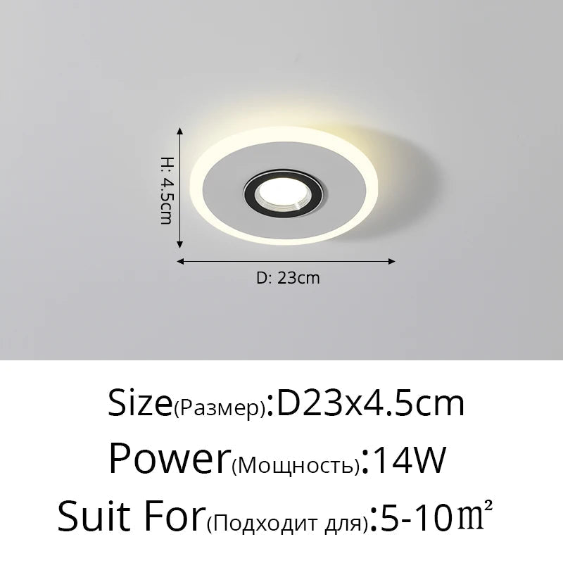Plafonnier Acrylique LED à spots