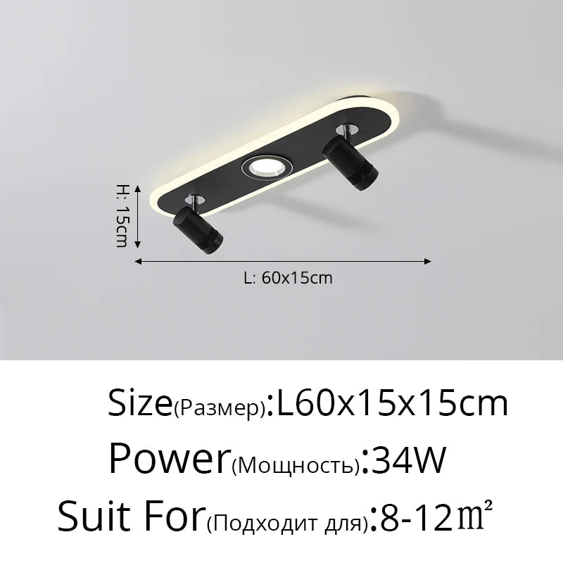 Plafonnier Acrylique LED à spots