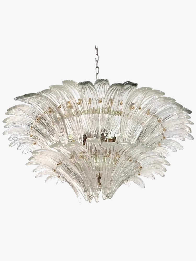 AiPaiTe français Vintage Murano verre LED lustre pour salon escalier Villa hôtel hall en forme de palmier lustre en verre