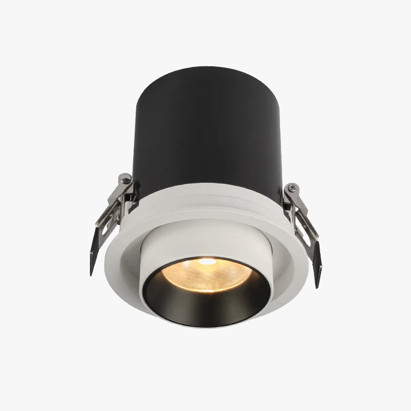 Spot LED rond extensible rotatif pliable encastré