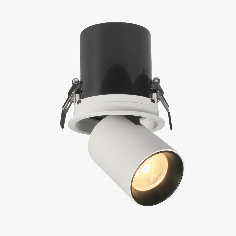 Spot LED rond extensible rotatif pliable encastré