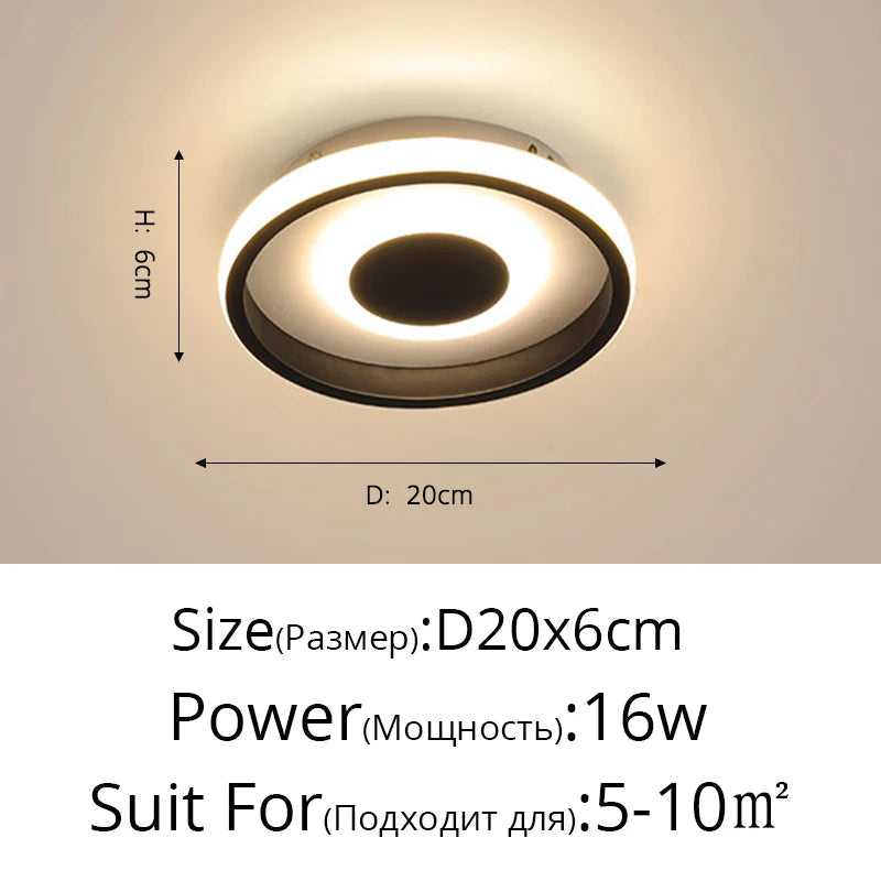 Allée Led plafonnier pour couloir balcon chambre éclairage AC110V AC220V moderne nordique intérieur lumières cuisine luminaires luminaria