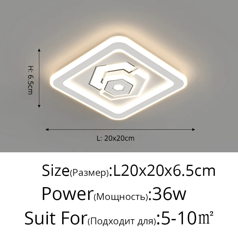 allée nordique led lumières de luxe personnalité créative