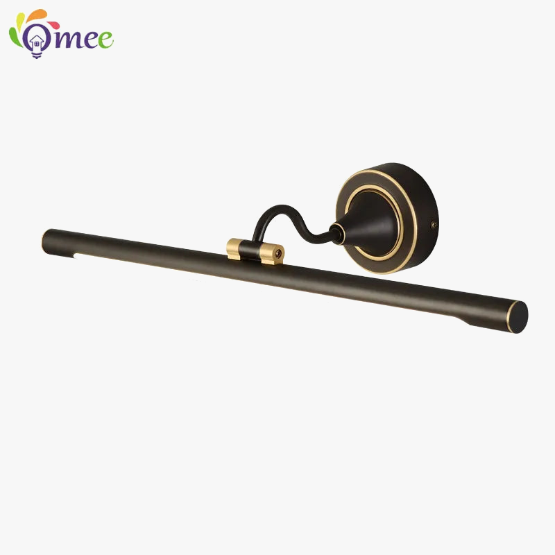 Américain Led salle de bain applique miroir lampe noir Bronze lampes de vanité pour la maison moderne intérieur appliques murales luminaire Makeu