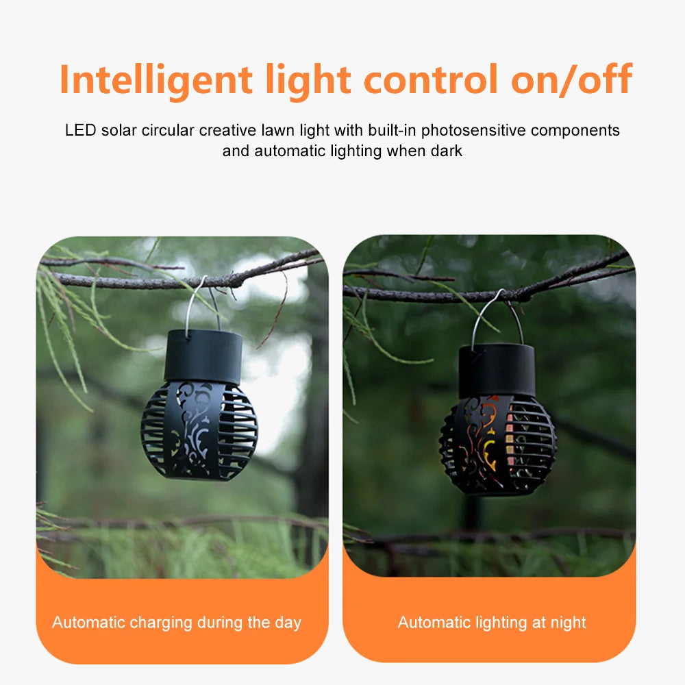 ampoule solaire led effet flamme pour extérieur décoration jardin patio