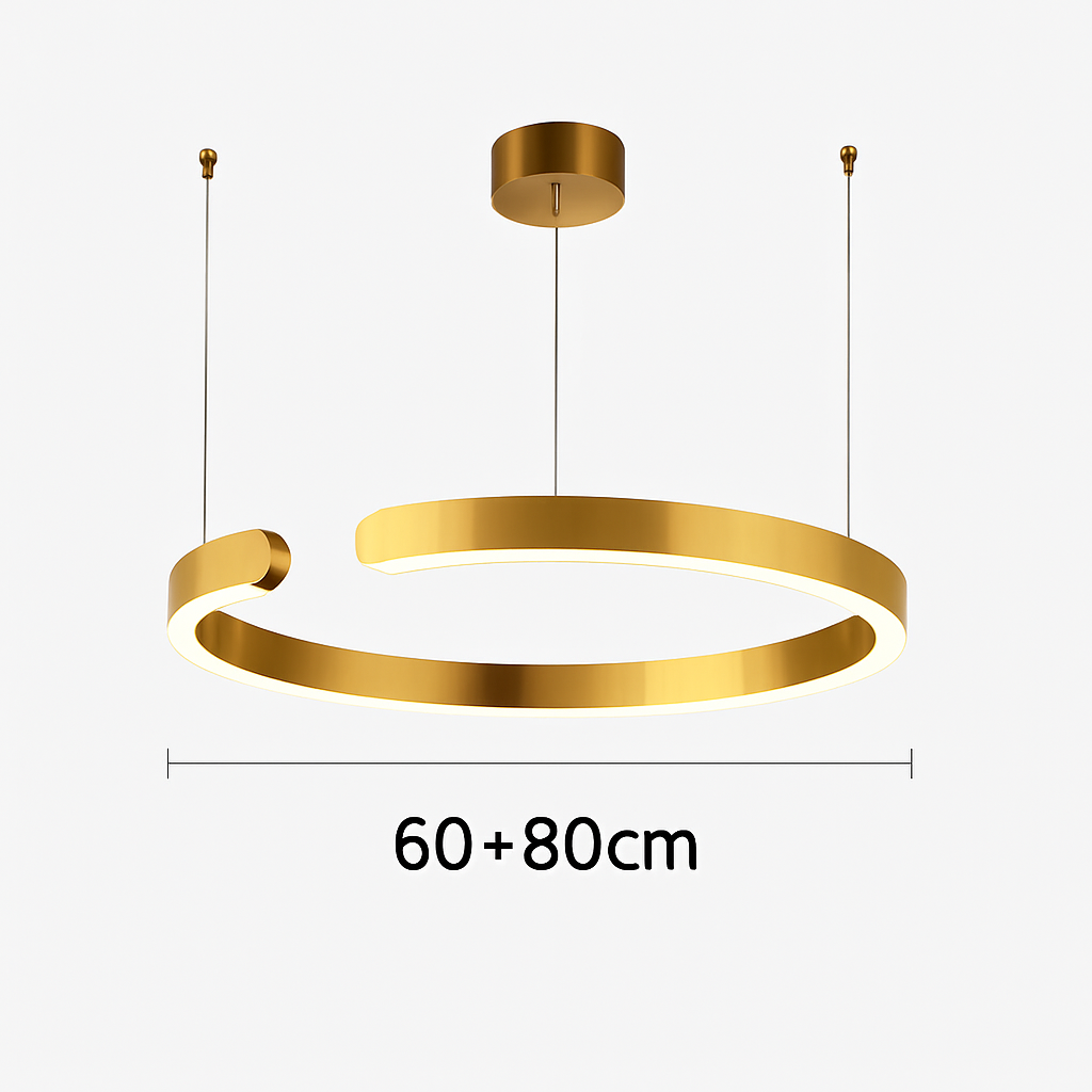Anneau nordique suspension LED lampe réglable pour salle à manger salon Table centrale cuisine lustre décor à la maison lustres luminaire