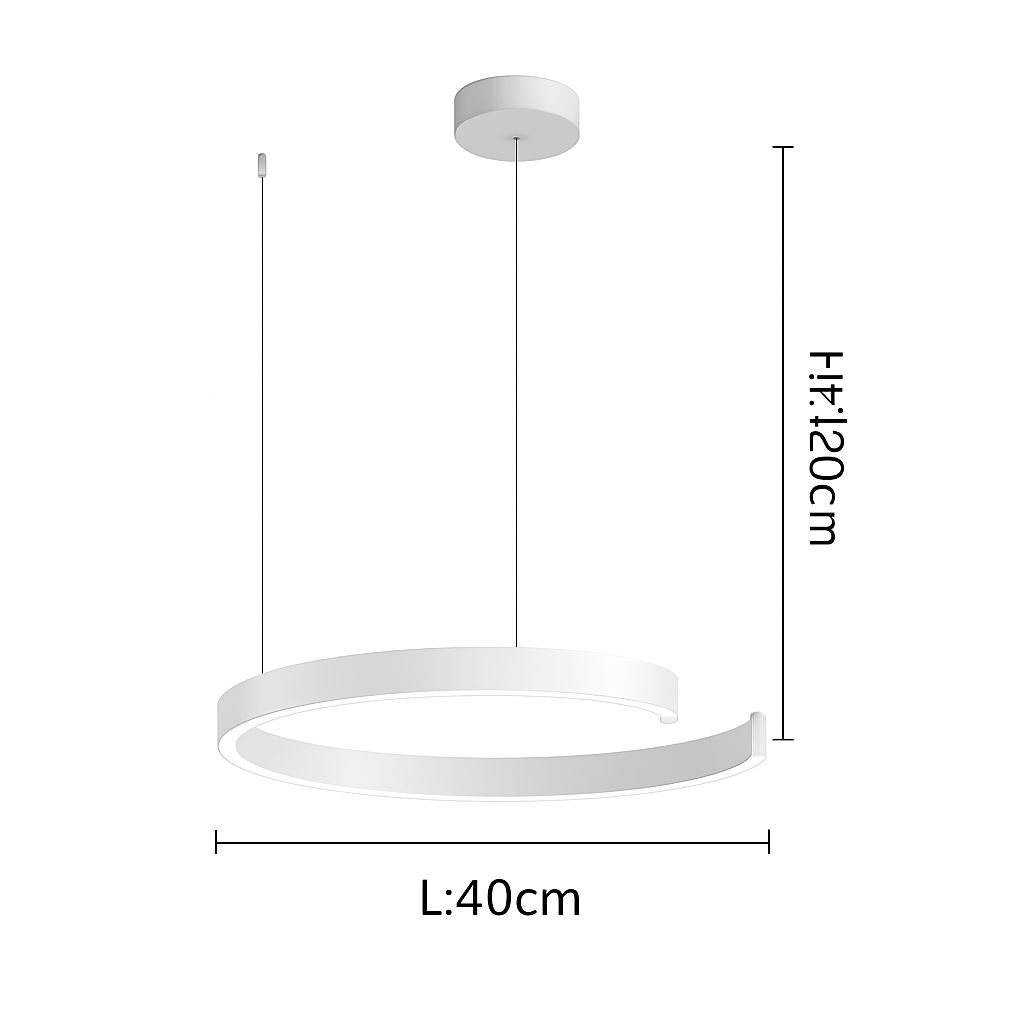 Anneau nordique suspension LED lampe réglable pour salle à manger salon Table centrale cuisine lustre décor à la maison lustres luminaire