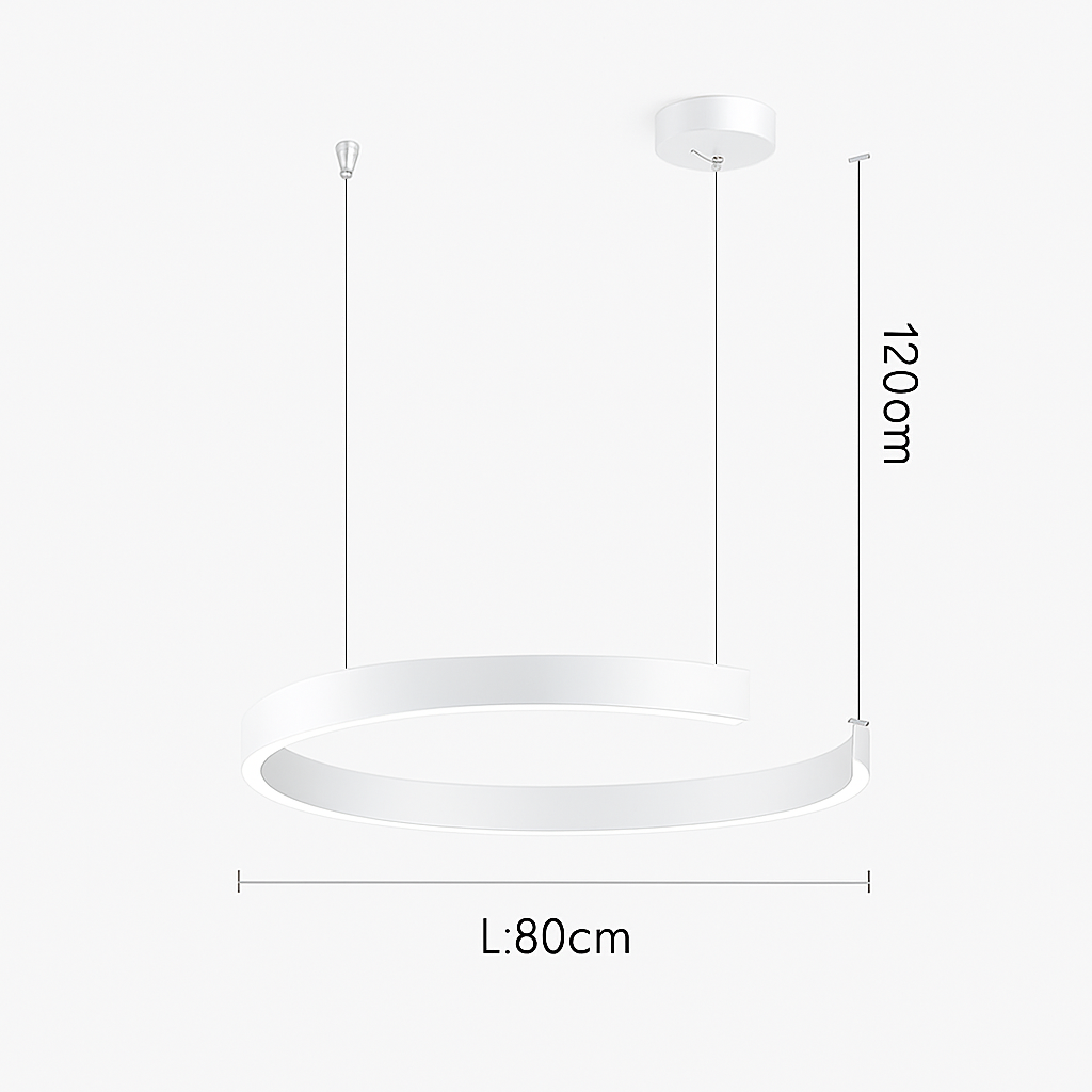 Anneau nordique suspension LED lampe réglable pour salle à manger salon Table centrale cuisine lustre décor à la maison lustres luminaire