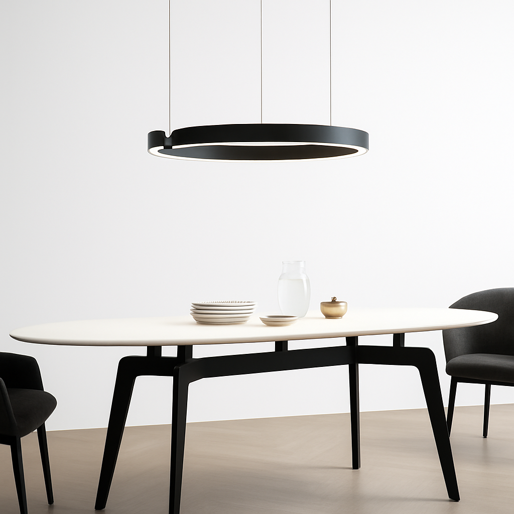 Anneau nordique suspension LED lampe réglable pour salle à manger salon Table centrale cuisine lustre décor à la maison lustres luminaire