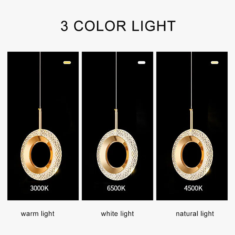 Anneau nordique suspension LED lumières intérieur lampe suspendue décor de chambre pour chevet chambre salon moderne suspension