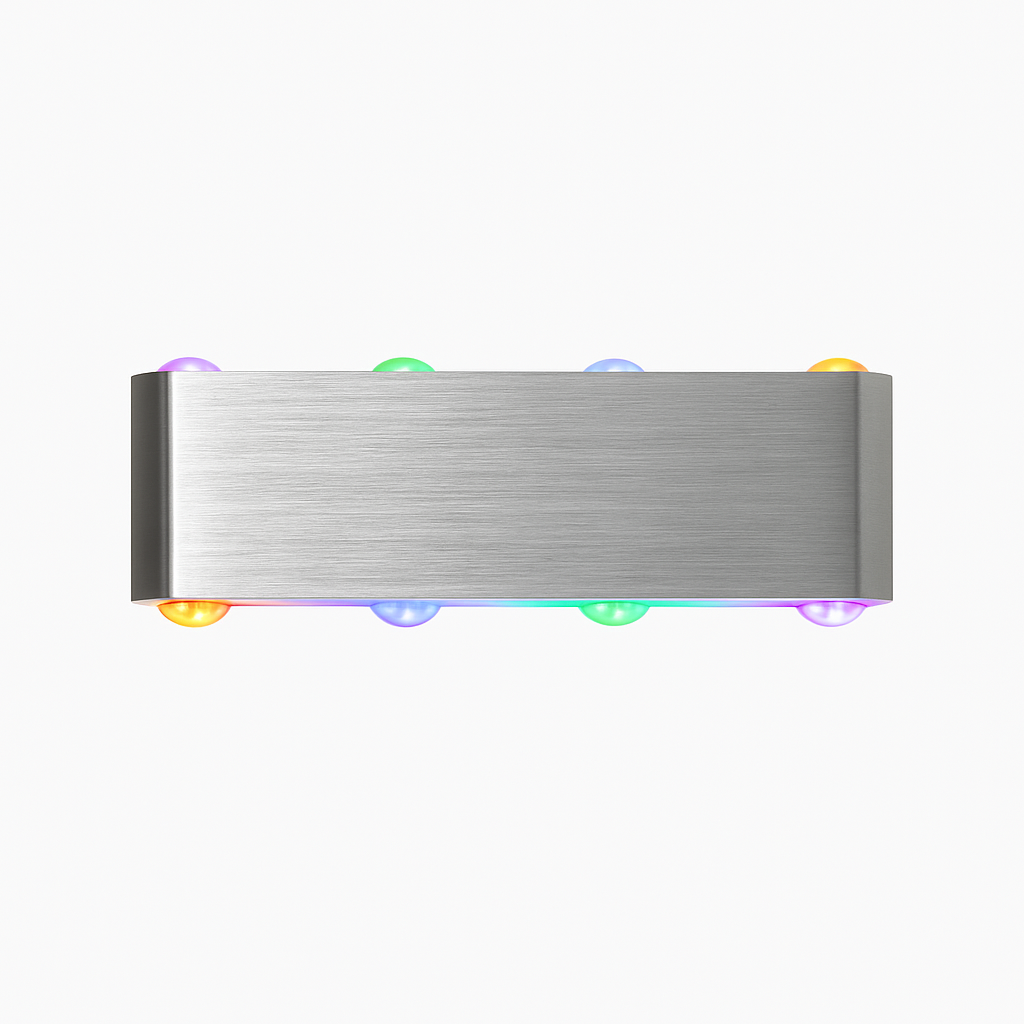Applique chromé avec LED de couleur Sconce