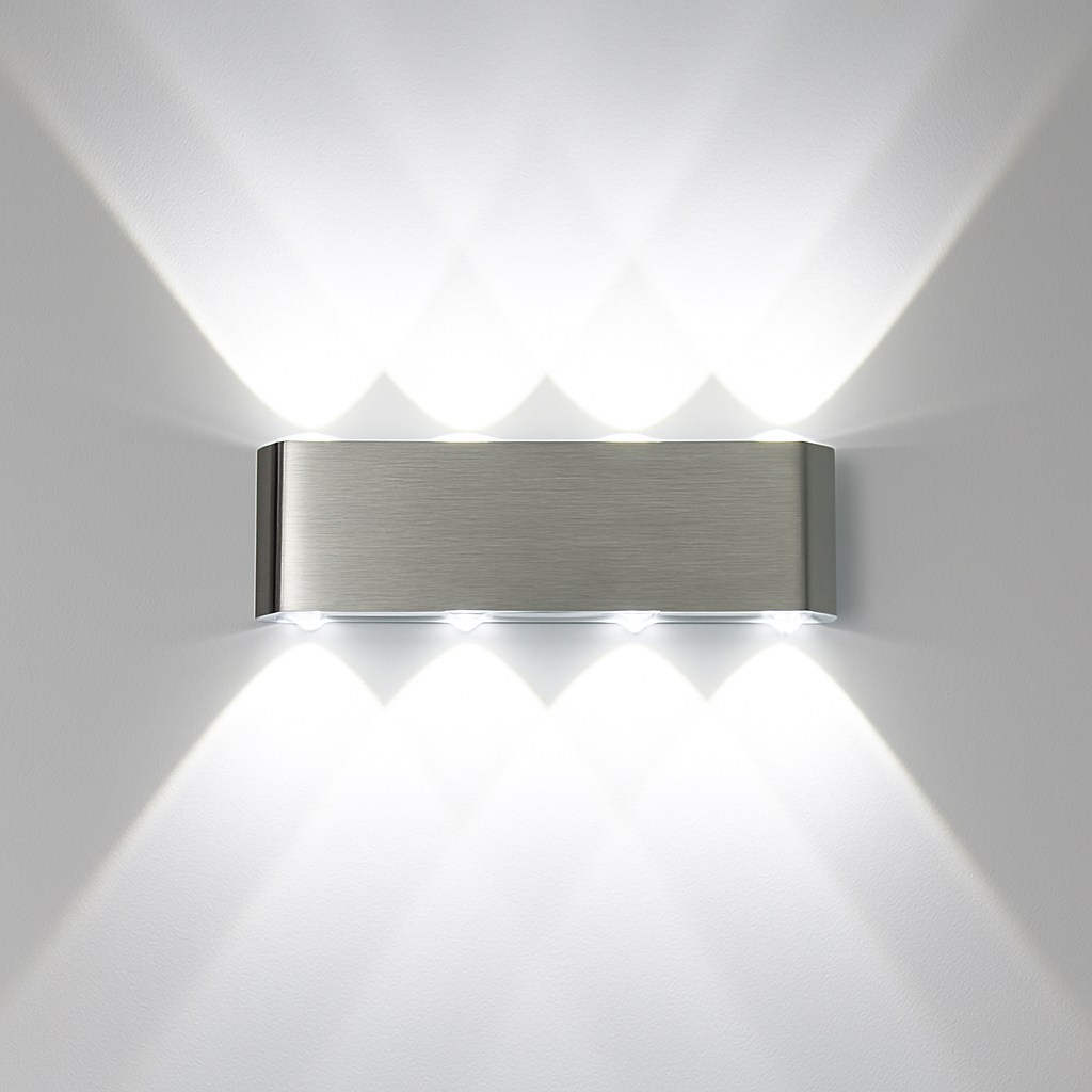 Applique chromé avec LED de couleur Sconce