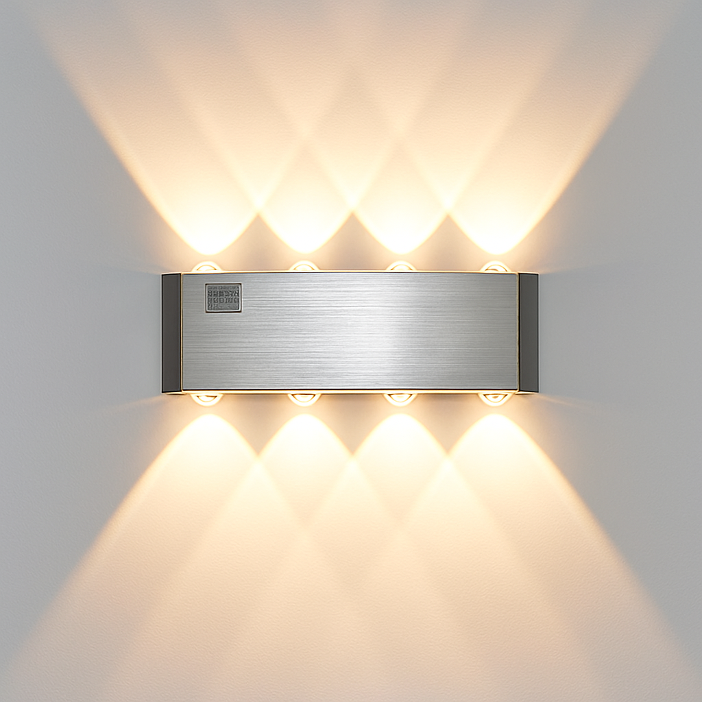 Applique chromé avec LED de couleur Sconce