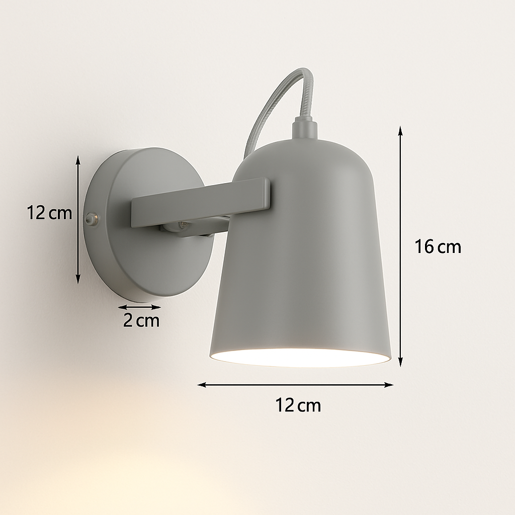 applique de chevet murale led nordique réglable