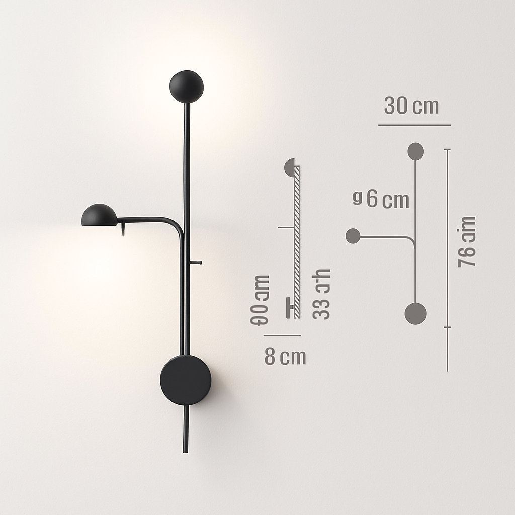 Applique design à LED ajustable Foyer