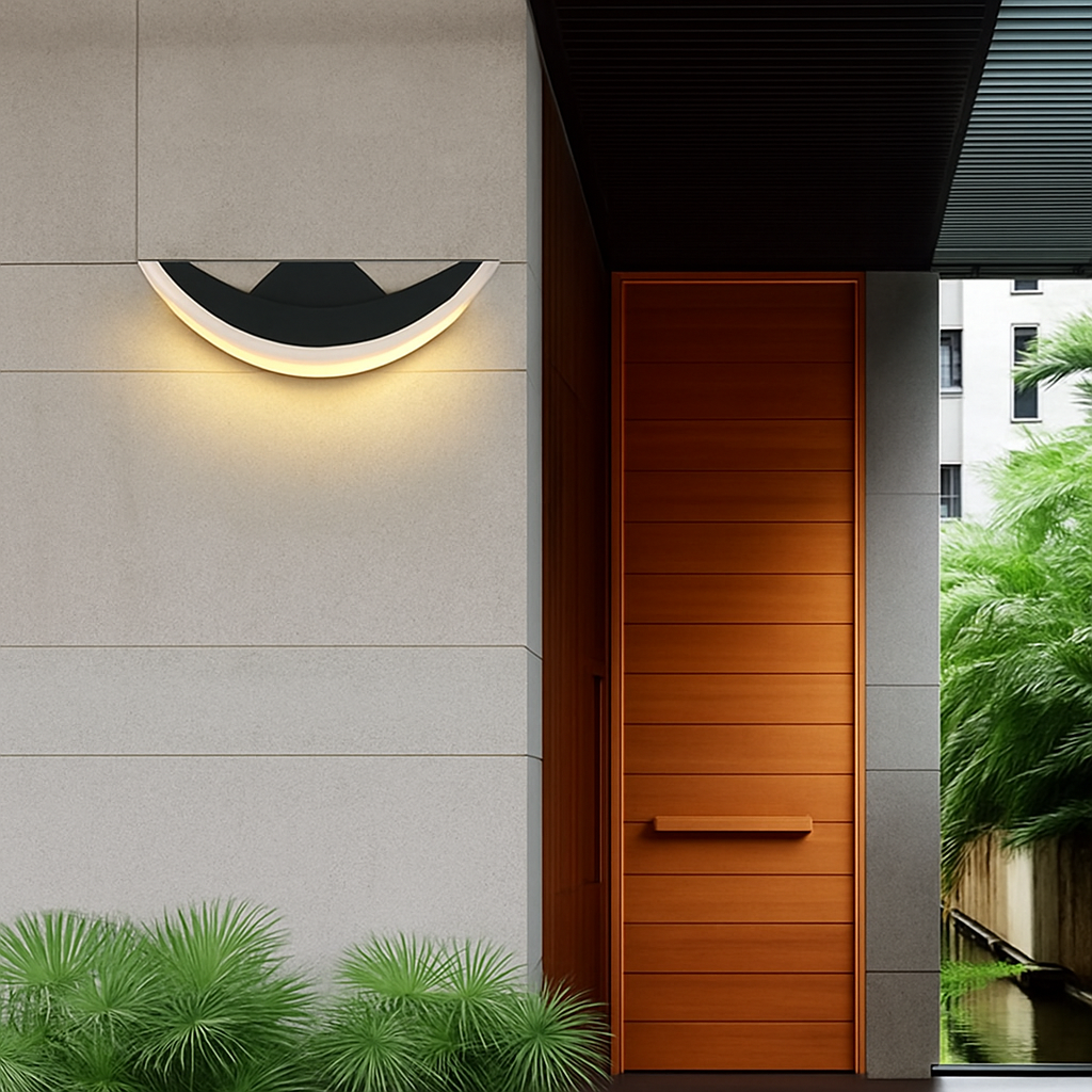 Applique extérieur arrondie à LED Garden