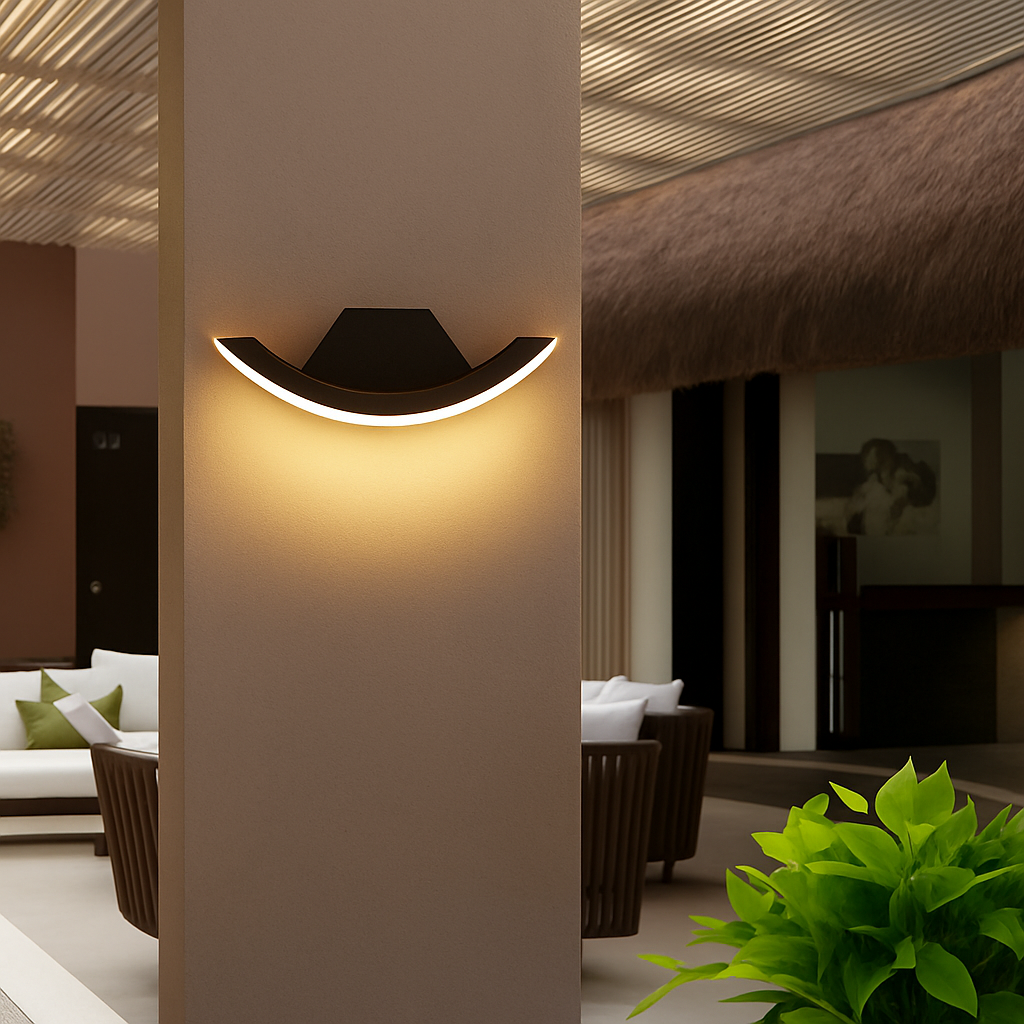 Applique extérieur arrondie à LED Garden