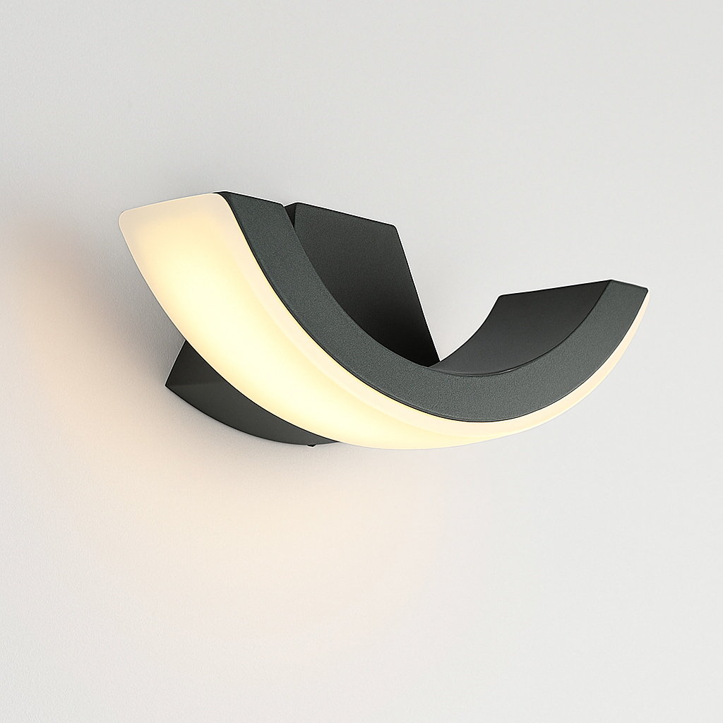 Applique extérieur arrondie à LED Garden