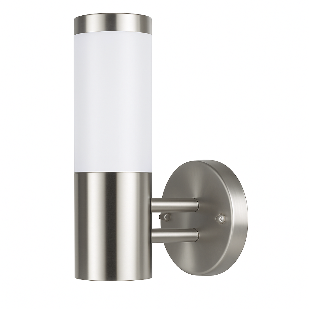 Applique extérieur LED design chromé Milky
