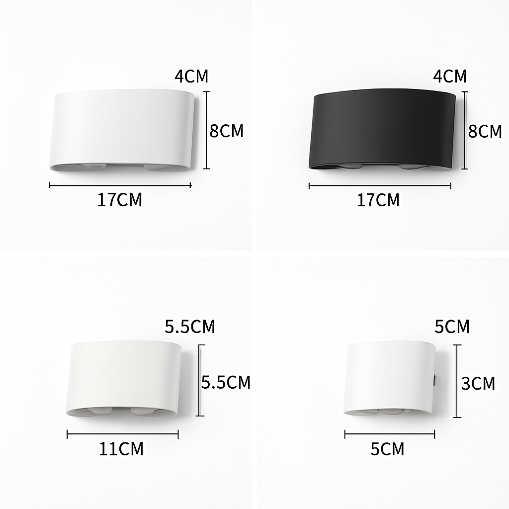 Applique extérieur LED Porch (noir ou blanc)
