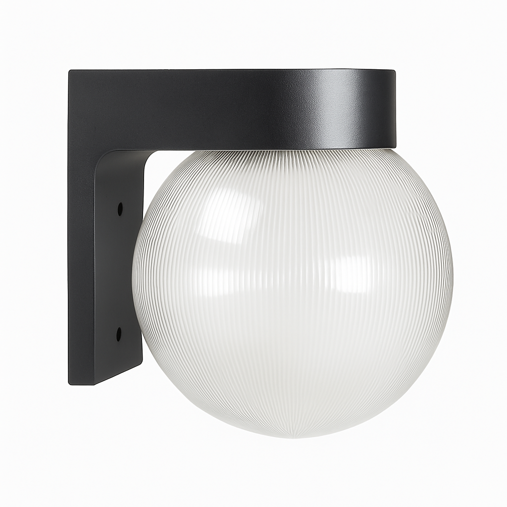 Applique extérieur LED socle et boule Acrylic