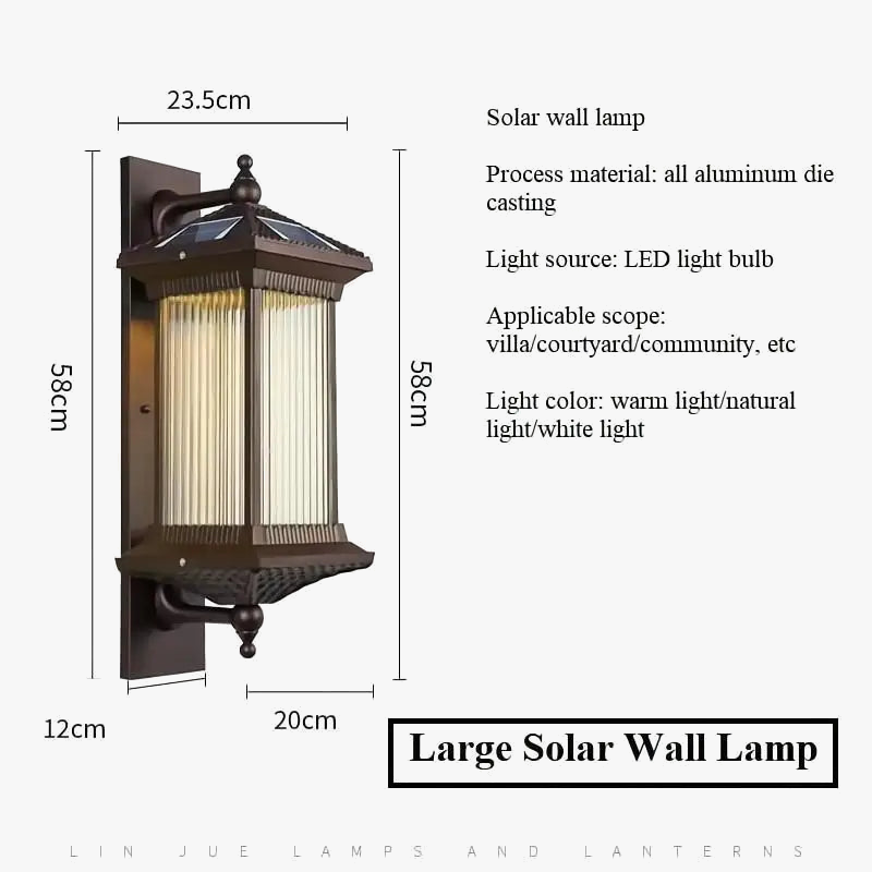 applique extérieure étanche en aluminium pour jardin et allée