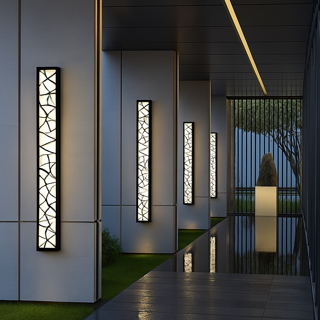 Applique extérieure étanche LED grande applique IP65 en aluminium lumière jardin Villa porche applique lumière 110V 220V applique Luminaire