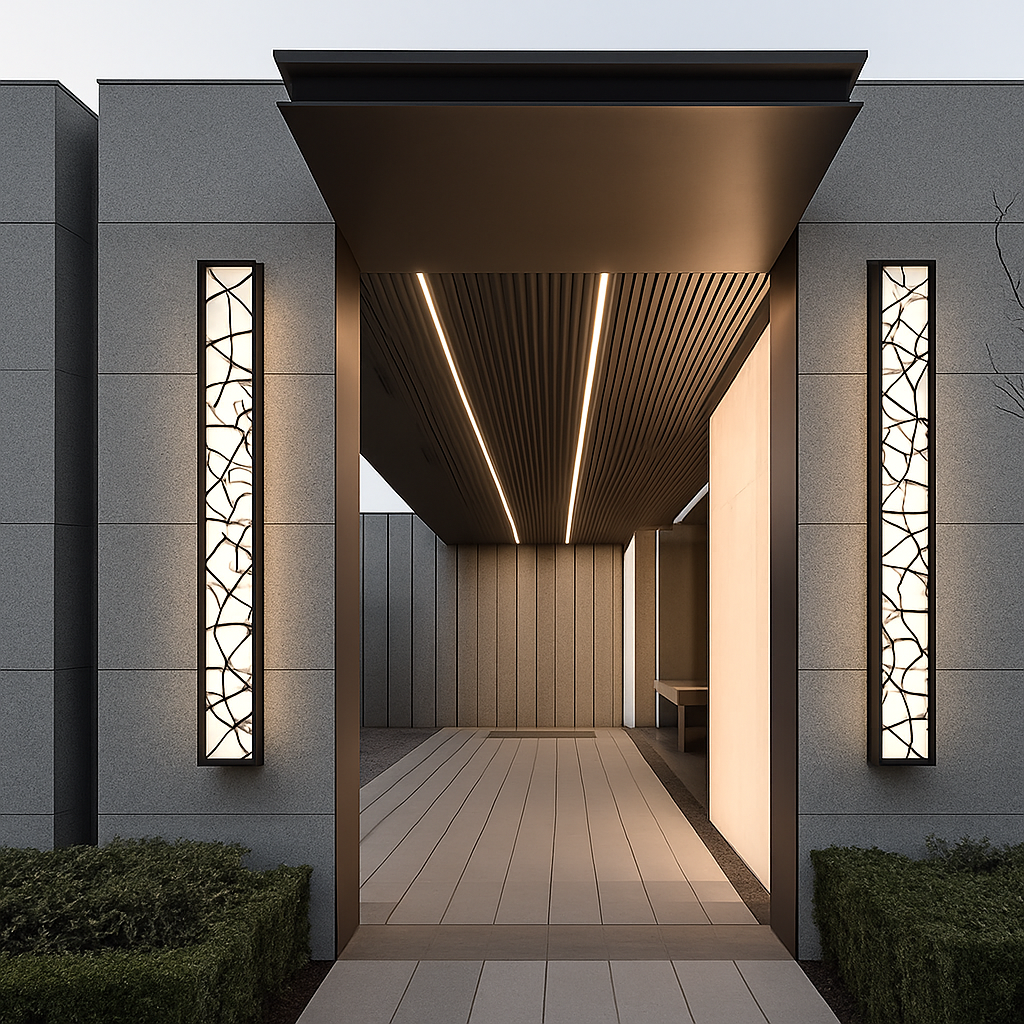 Applique extérieure étanche LED grande applique IP65 en aluminium lumière jardin Villa porche applique lumière 110V 220V applique Luminaire
