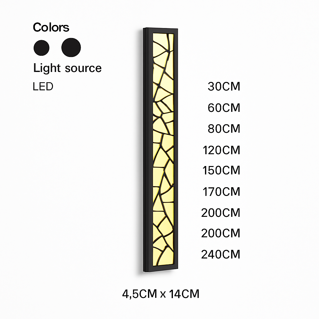 Applique extérieure étanche LED grande applique IP65 en aluminium lumière jardin Villa porche applique lumière 110V 220V applique Luminaire