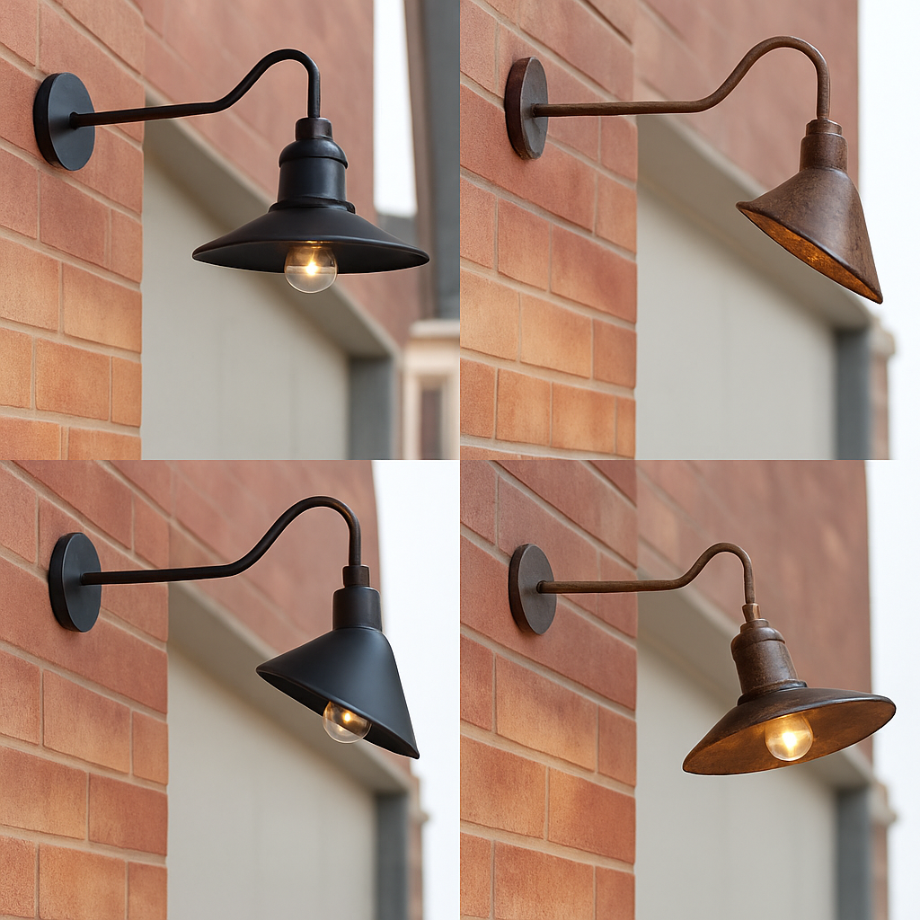 applique industrielle américaine pour extérieur jardin et escalier