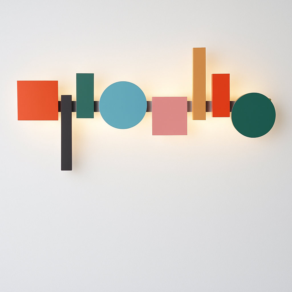 Applique LED design nordique colorée