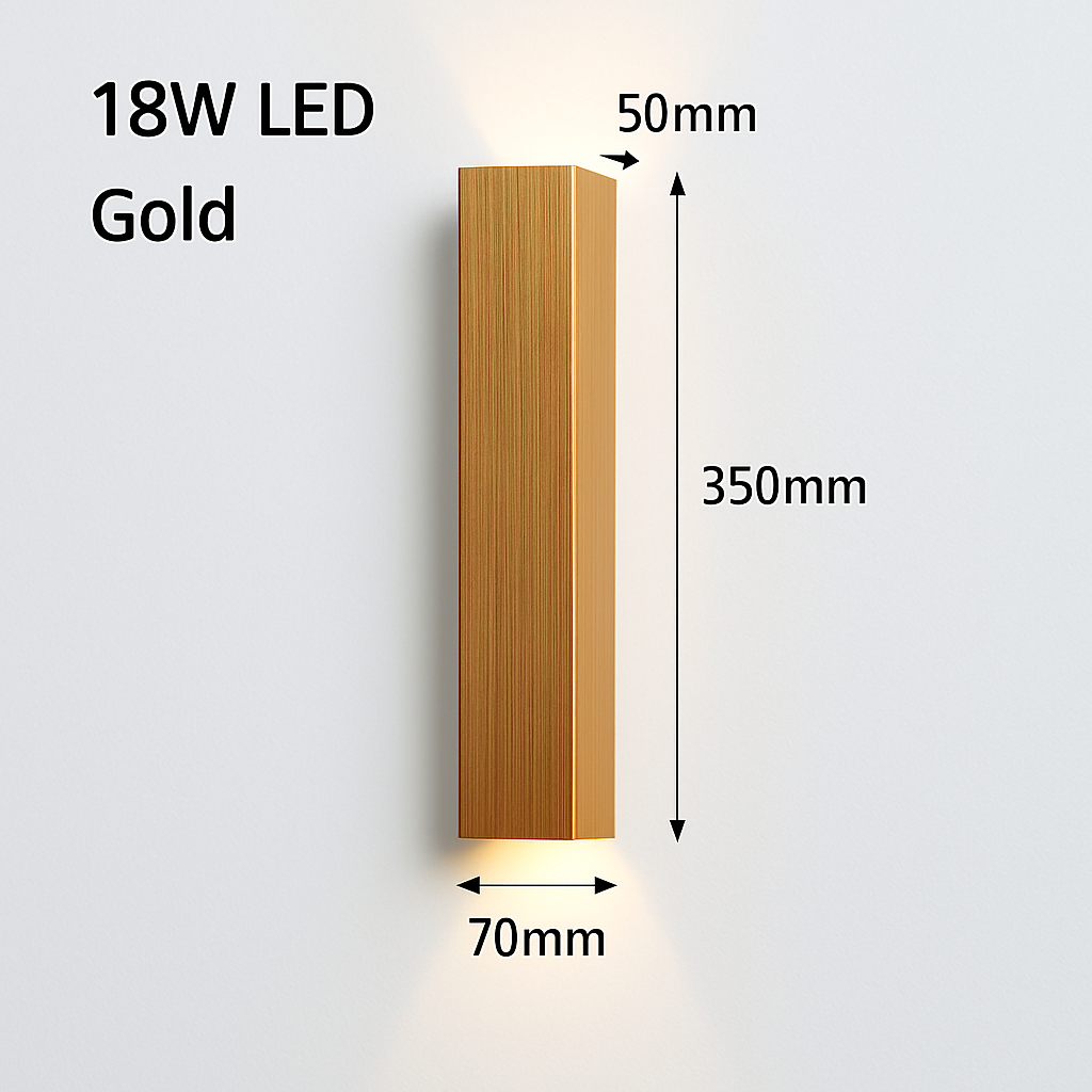 applique LED intérieure moderne en aluminium éclairage à la maison appliques chambre salon allée couloir décoration applique murale LED lumière