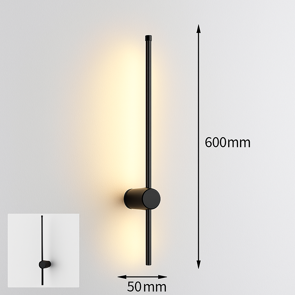 applique led moderne intérieur angle style nordique longue