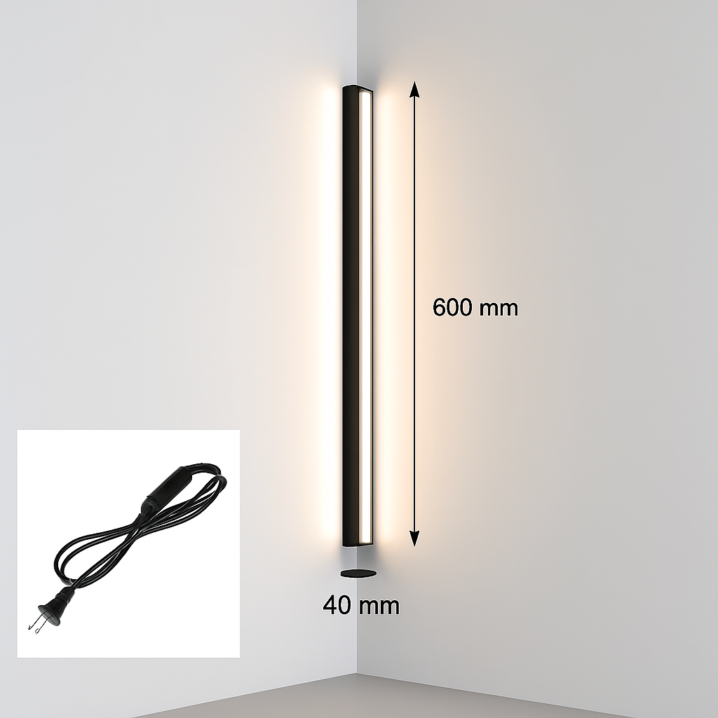 applique led moderne intérieur angle style nordique longue