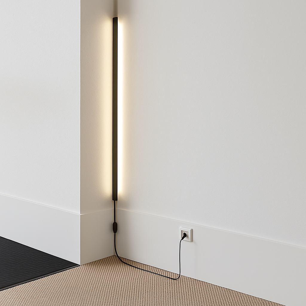 applique led moderne intérieur angle style nordique longue