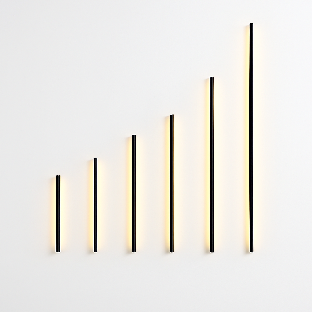applique led moderne intérieur angle style nordique longue