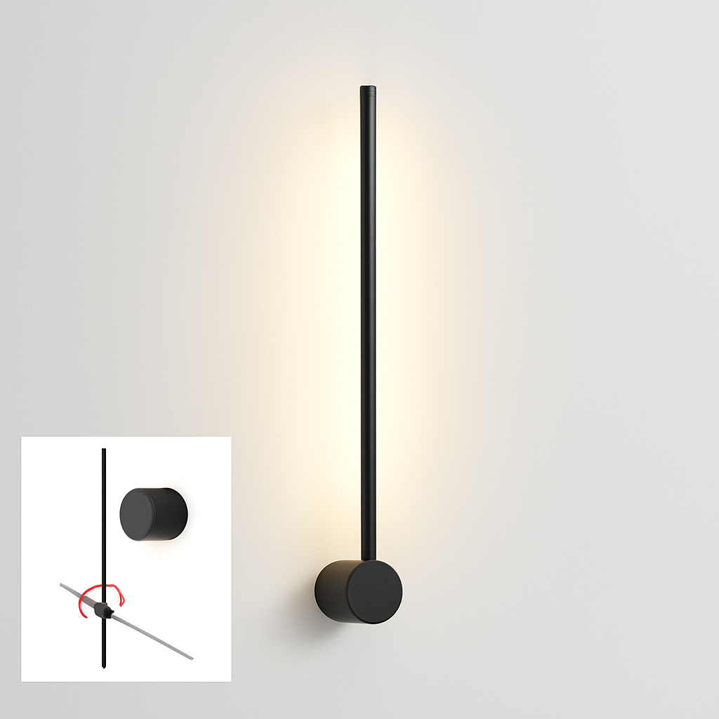 applique led moderne intérieur angle style nordique longue