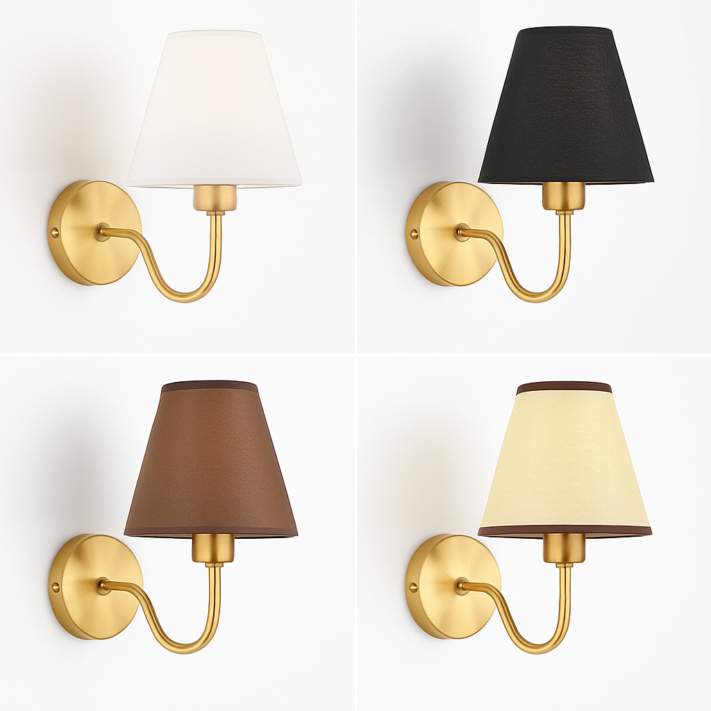 applique led moderne tissu murale