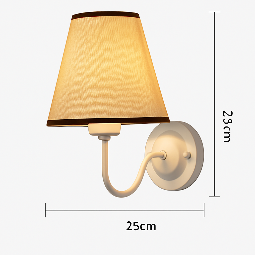applique led moderne tissu murale